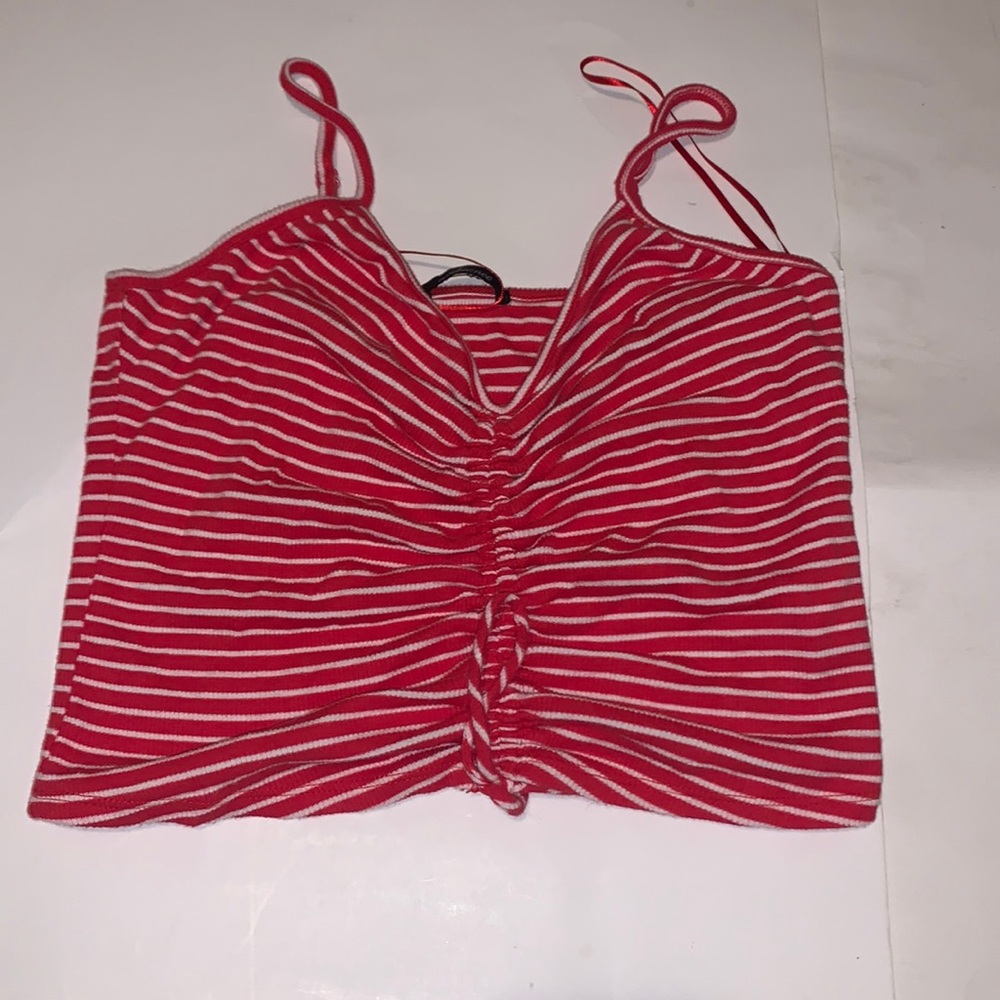 Red striped tank